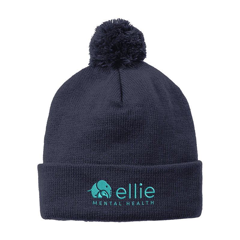 Solid Pom Pom Beanie