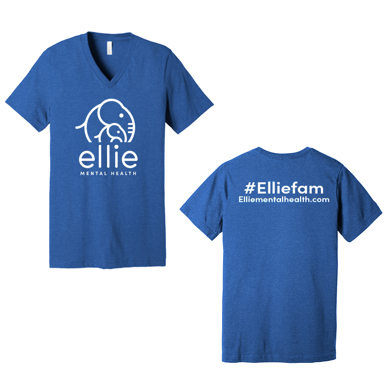 BELLA+CANVAS Unisex Heather CVC V-Neck Tee