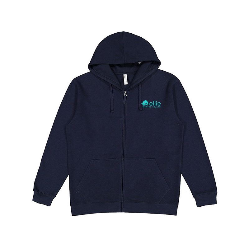 Unisex Full Zip Fleece Hoodie by LAT Apparel