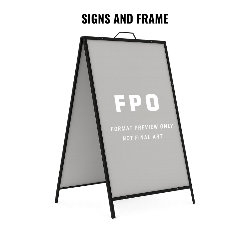Sidewalk Frame Sign Kit | 24" x 36"