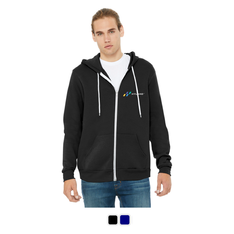 BELLA+CANVAS Unisex Sponge Fleece Full-Zip Hoodie